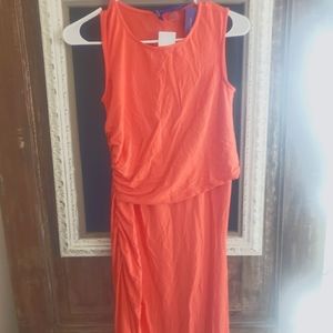 Seraphine Orange Sleeveless Dress